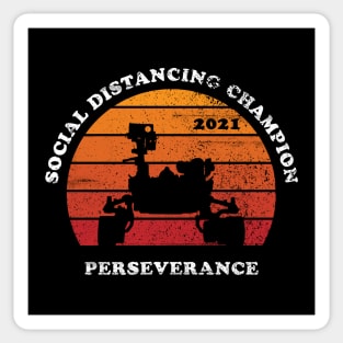 Perseverance Rover Mars Funny Social Distance Sticker